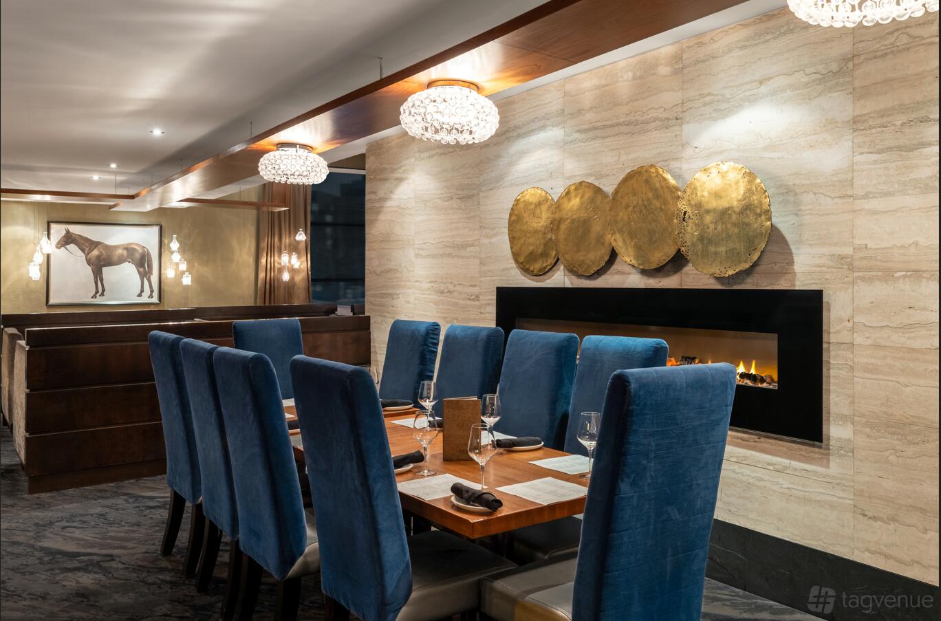FIREPLACE at Chop Steakhouse & Bar - Toronto Airport at Chop Steakhouse & Bar - Toronto Airport