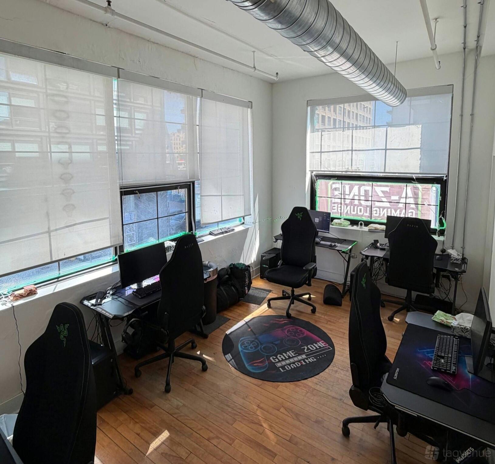 Private room PCS at A-Zone Gaming at a proper setup