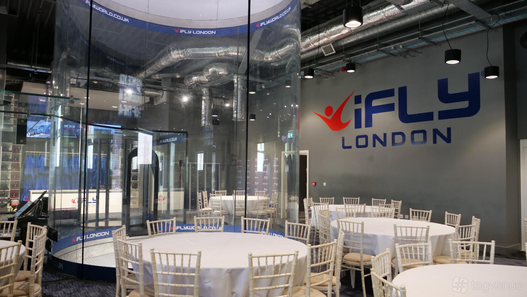 O2 Arena I Fly Flight Deck Level - iFLY Indoor Skydiving at The O2 - Event Venue Hire ...