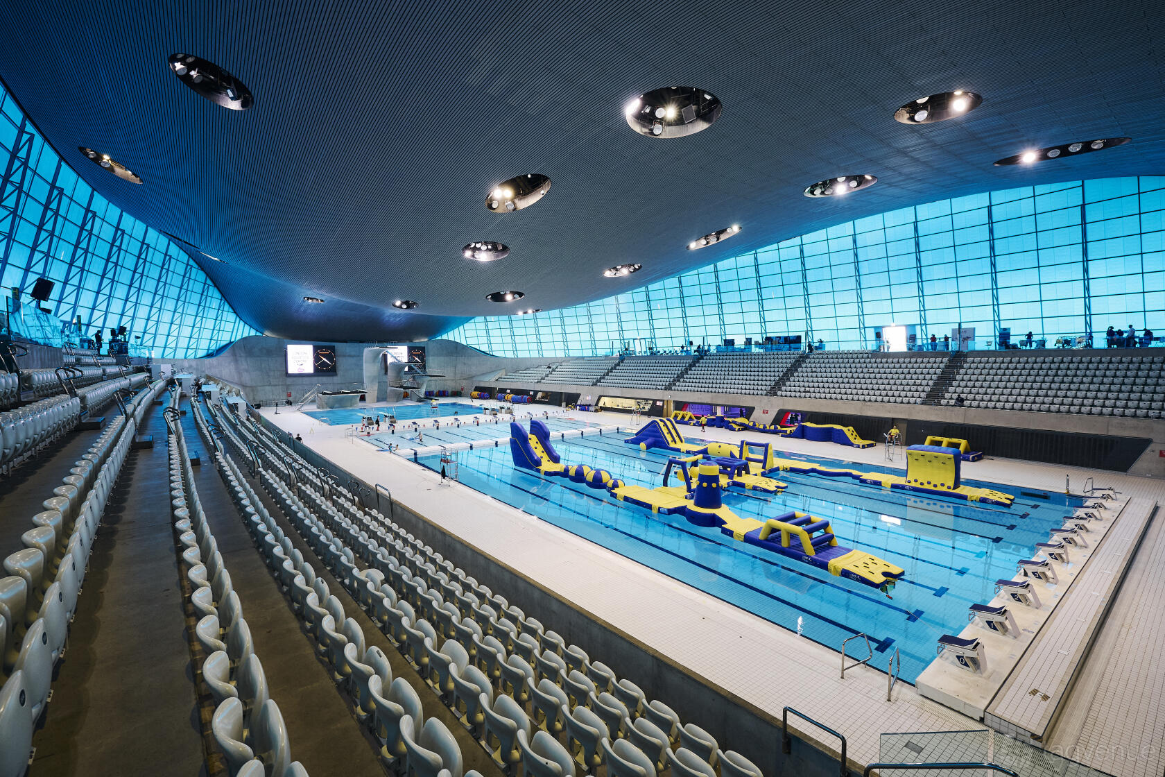 Premium Photo | Photograph of an olympic pool Premium Photo | Photograph of an olympic pool