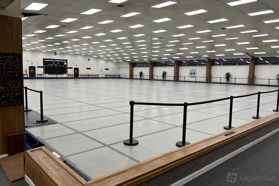 Main Arena at Cambridge Chesterton Indoor Bowls Club