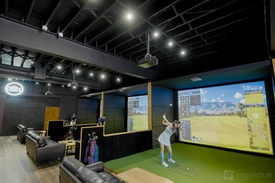 6ix Iron Golf Simulator at 6IX Iron Golf Sim Event & Team Building Space
