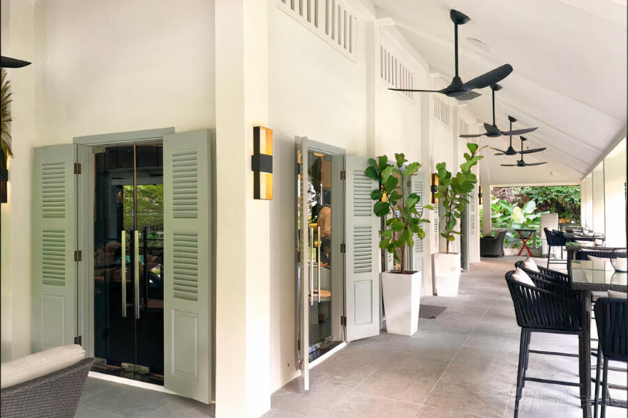 Outdoor Dining Space at Quentin's Bar and Restaurant