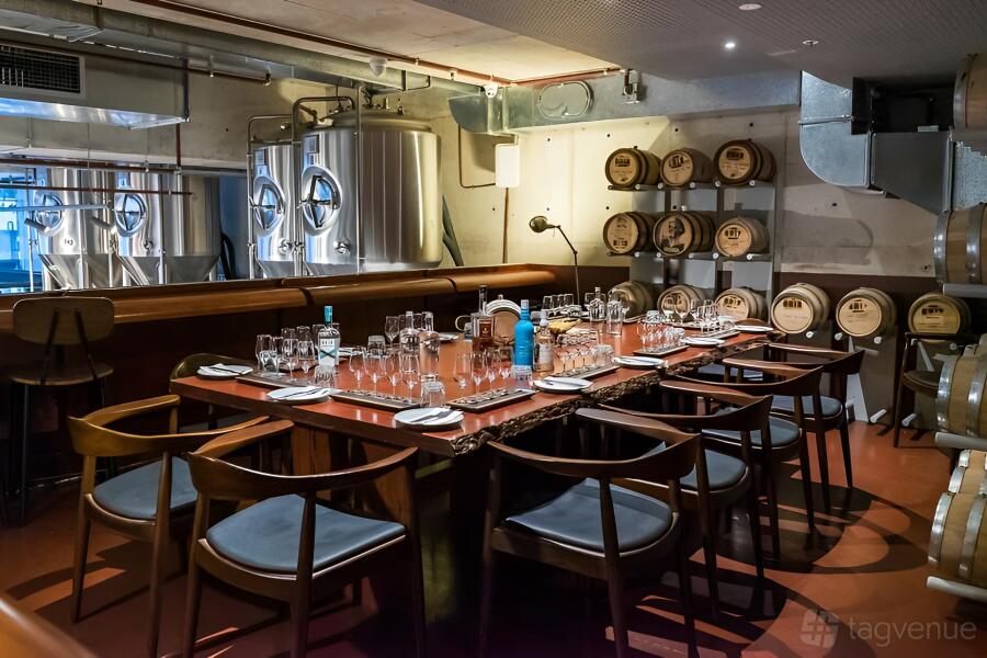 Barrel Room at Brix Distillery