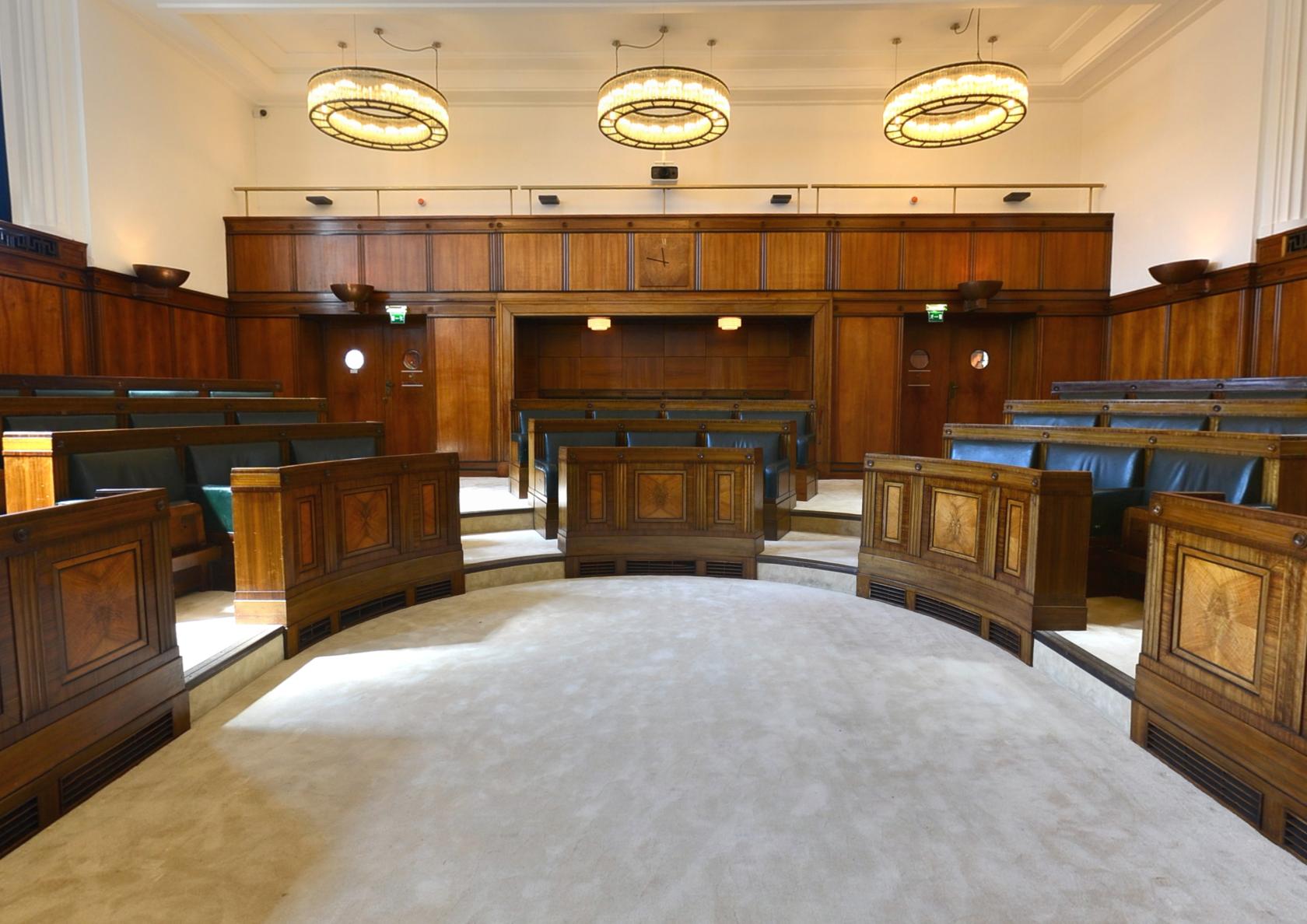 Council Chamber at Town Hall Hotel Private Hire