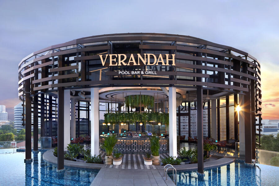 Verandah Pool Deck at Momentus Hotel Alexandra