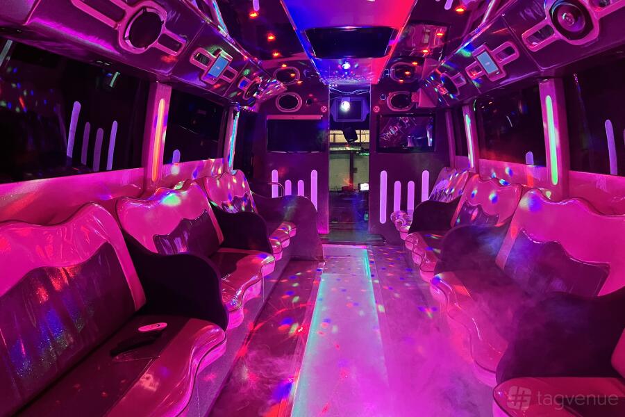 Entire Bus Space at Party Bus London