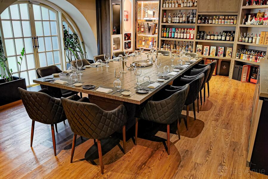 Private Whisky & Wine Library at Alma by Juan Amador