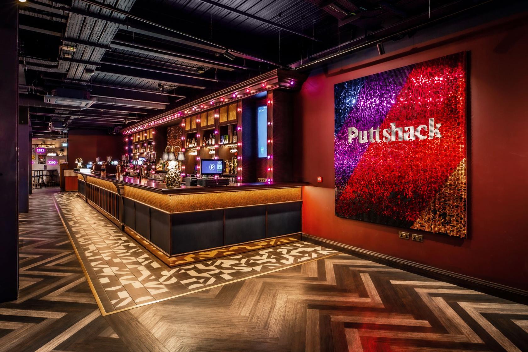 Puttshack Ruby Course Ruby Semi-private Area - Puttshack Watford - Event Venue Hire ...