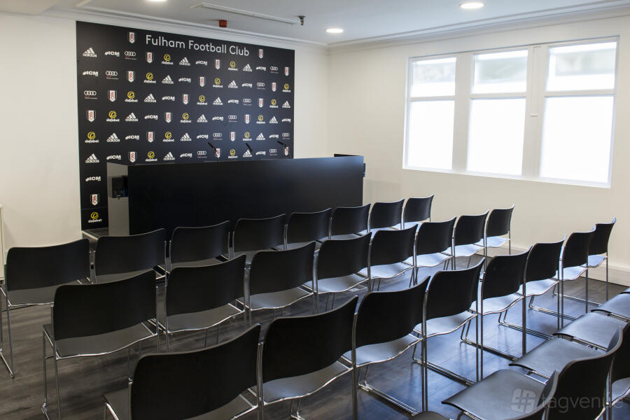 Press Room at Fulham Football Club