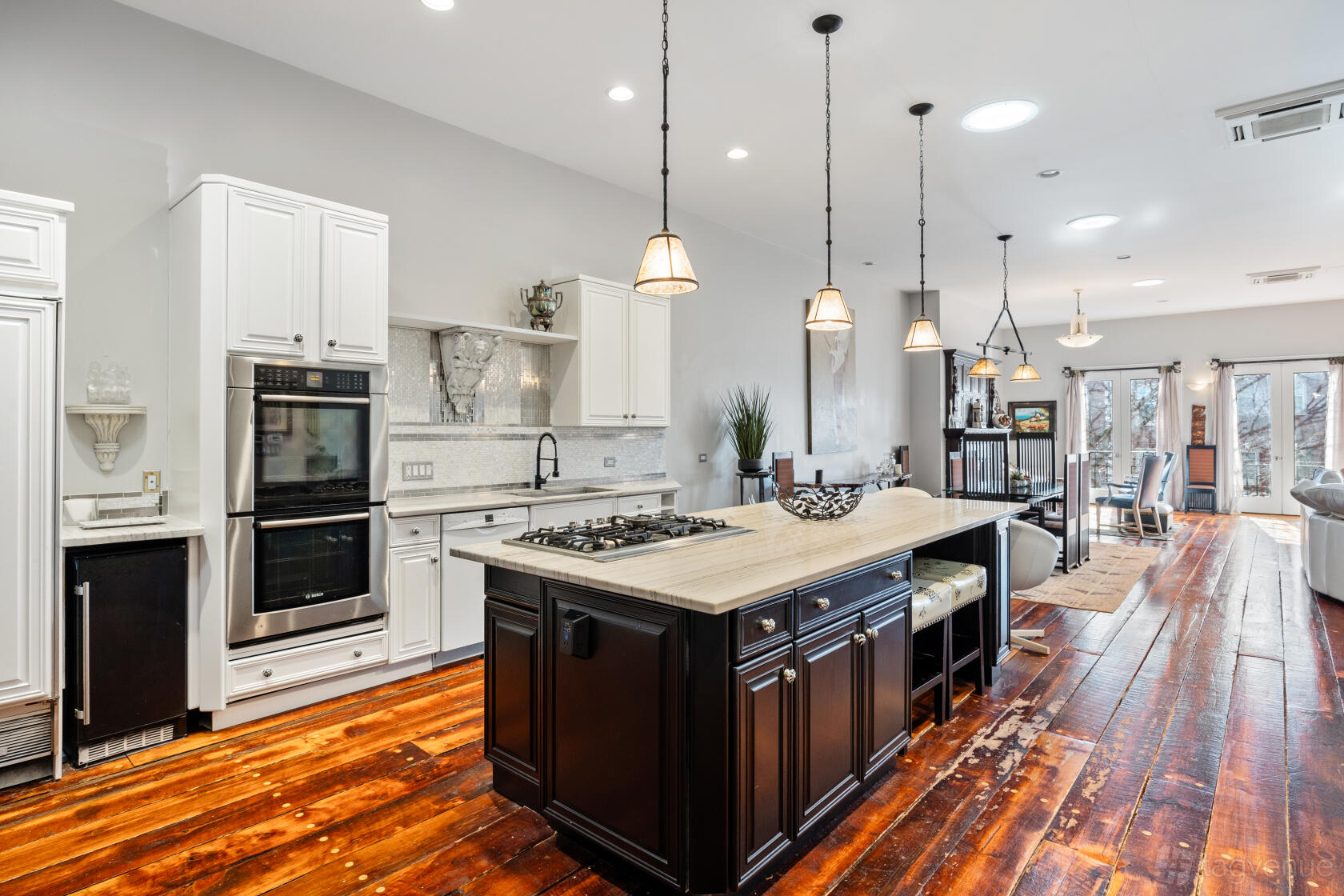 A closer look at Green Penthouse Apartment With Hickory Wood Cabinetry And Smart Home Features