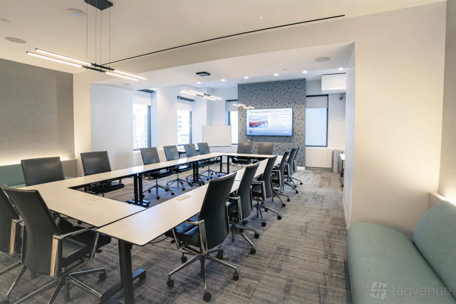 Meeting Room A at Wall Street Jay Suites