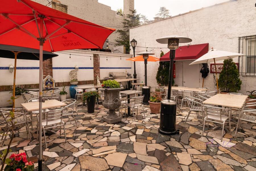 Patio Area at Blue Moon Pizzeria