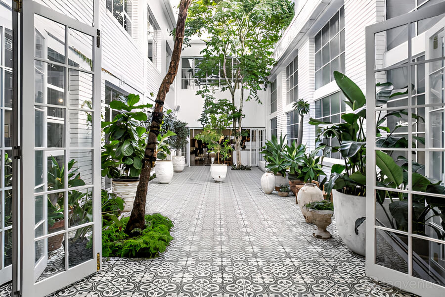 Moroccan Courtyard at