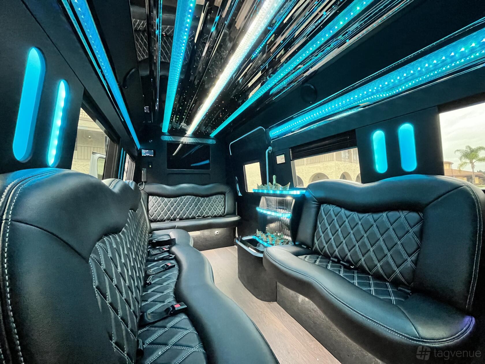 Silver Bus Vip Silver Mercedes Party Bus - SD Vip Transportation - Event Venue Rental ...