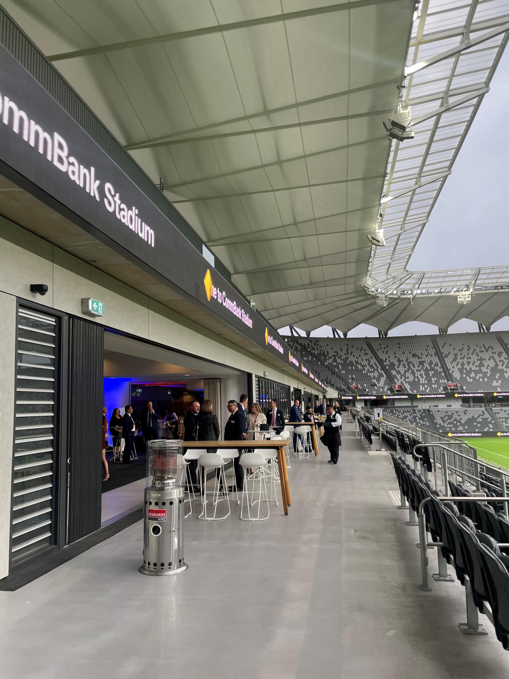 Outdoor Terrace - CommBank Stadium - Event Venue Hire - Tagvenue.com