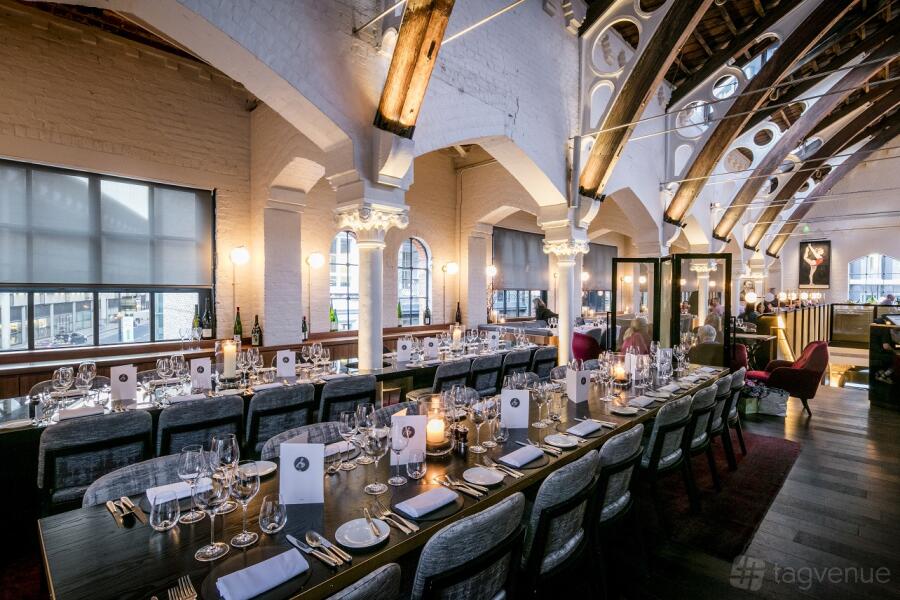 Semi-Private Dining Area at German Gymnasium