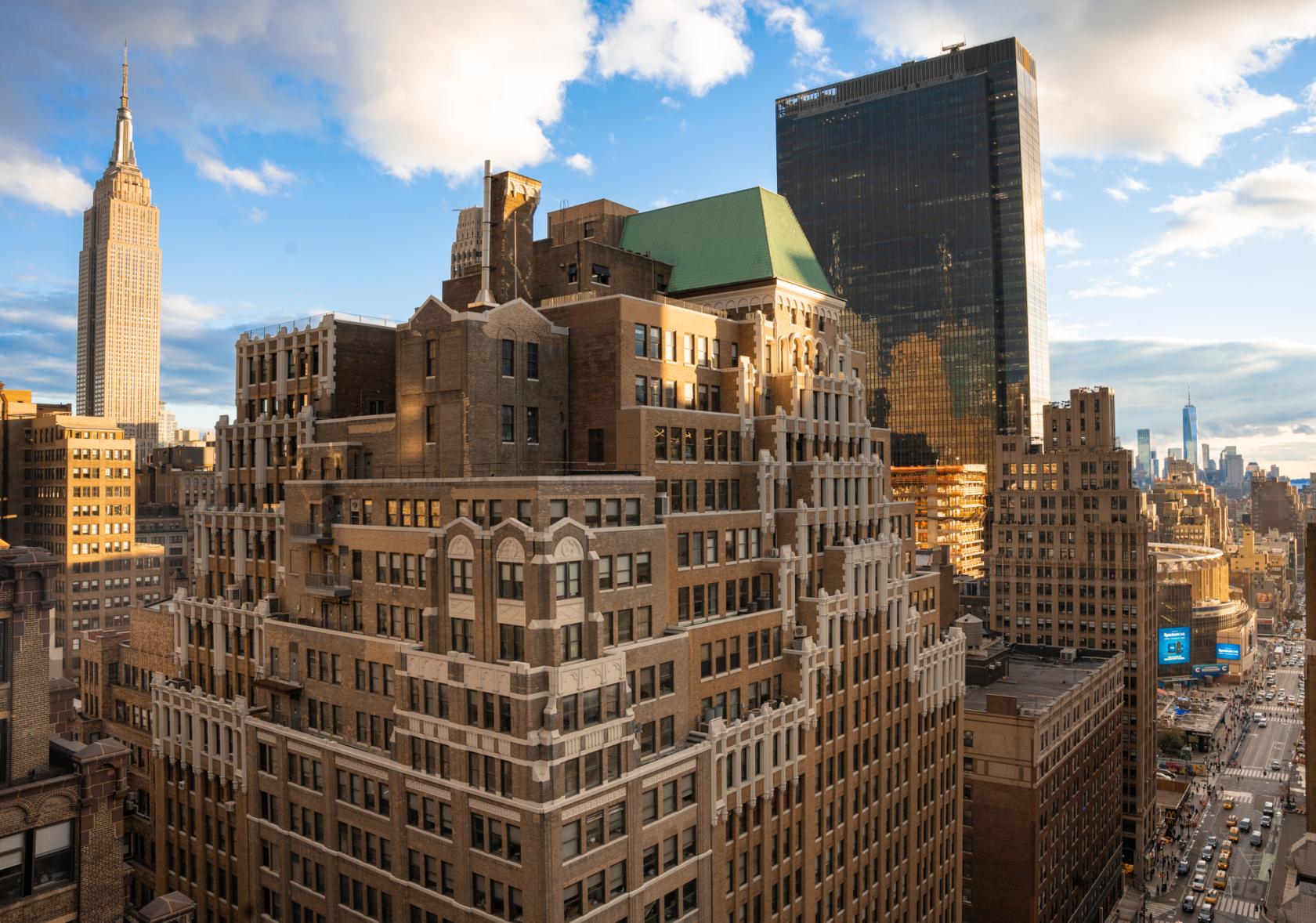 A versatile event space with sweeping views of Midtown skyscrapers from the 23rd floor at Event Rental Space Manhattan.