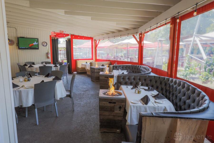 Covered Heated Patio at Palermo Italian Restaurant in San Jose, CA