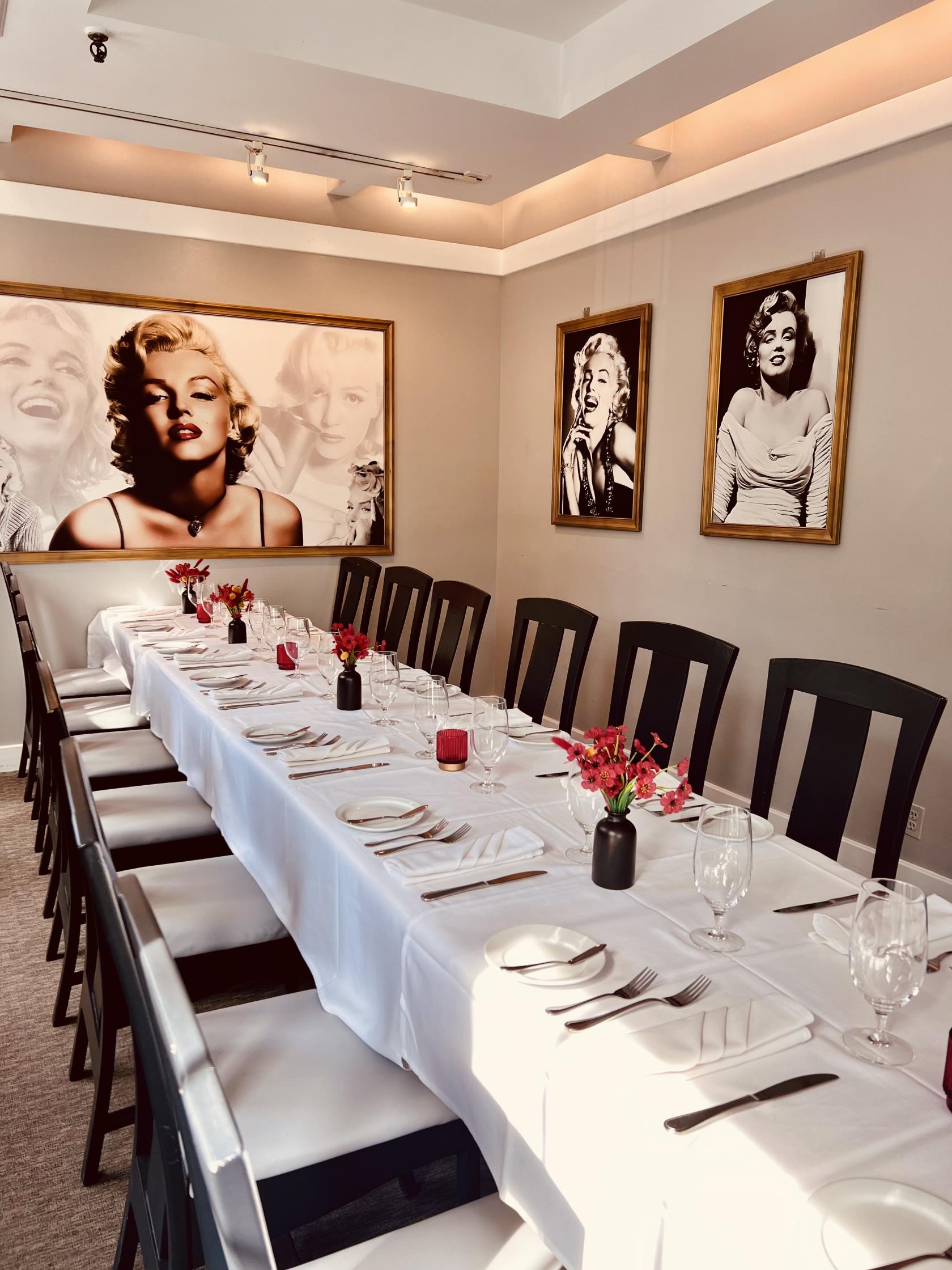 MARILYN MONROE SECTION - New Heights Restaurant - Event Venue Rental ...