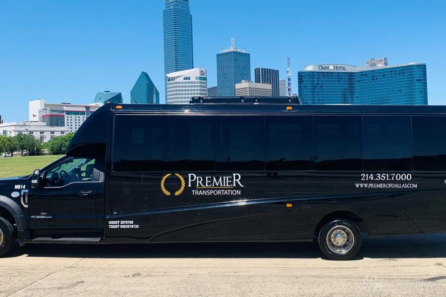 Limo Bus at Premier Transportation Services