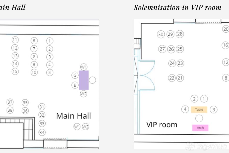 Vip Section Layout VIP Room - The Secret Patio - Event Venue Rental - Tagvenue.com